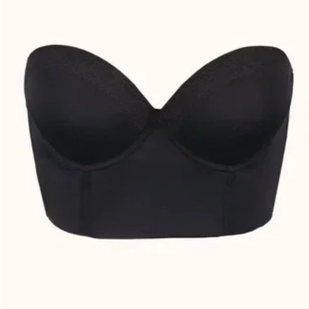 Black Strapless Bra